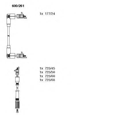 BREMI 600261 Комплект дротів запалювання