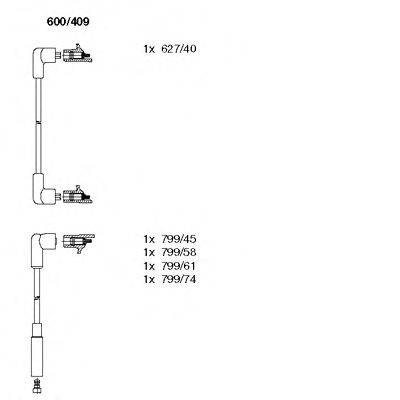 BREMI 600409 Комплект дротів запалювання