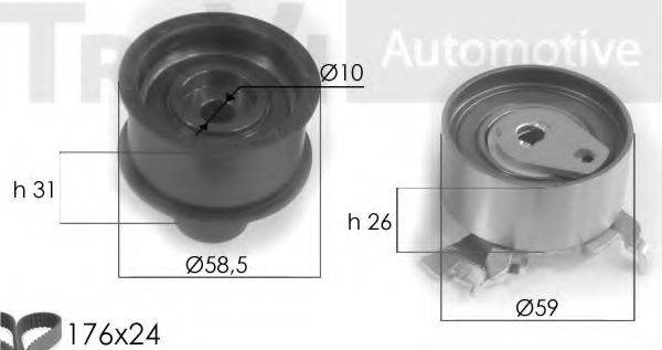 TREVI AUTOMOTIVE KD1071 Комплект ременя ГРМ