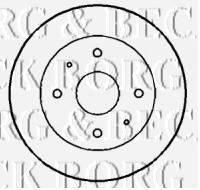 BORG & BECK BBD4145 гальмівний диск