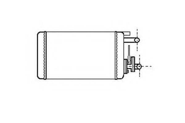 ORDONEZ 2061903 Теплообмінник, опалення салону