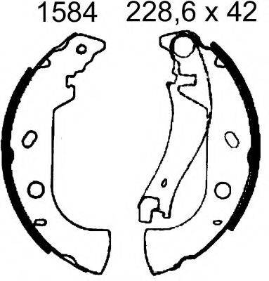 BSF 01584 Комплект гальмівних колодок
