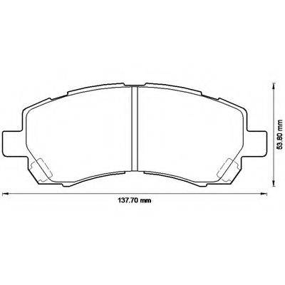 BENDIX 572566B Комплект гальмівних колодок, дискове гальмо