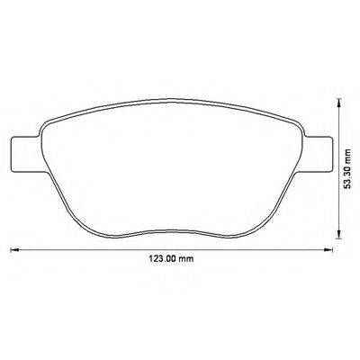 BENDIX 573204B Комплект гальмівних колодок, дискове гальмо