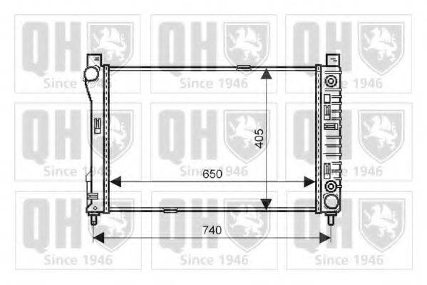 QUINTON HAZELL QER2241 Радіатор, охолодження двигуна