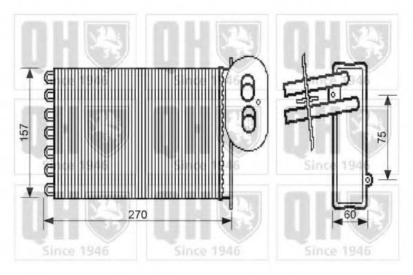 QUINTON HAZELL QHR2279 Теплообмінник, опалення салону