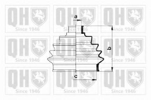 QUINTON HAZELL QJB123 Комплект пильника, приводний вал