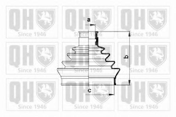 QUINTON HAZELL QJB135 Комплект пильника, приводний вал