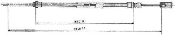 FERODO FHB431209 Трос, стоянкова гальмівна система