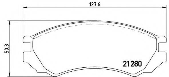 BREMBO P56023 Комплект гальмівних колодок, дискове гальмо