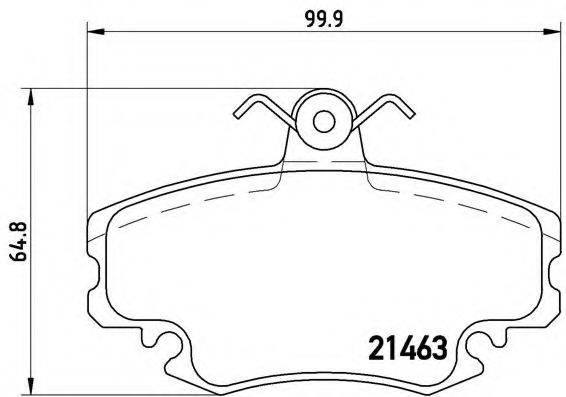 BREMBO P68008 Комплект гальмівних колодок, дискове гальмо