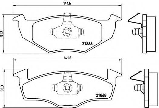 BREMBO P85030 Комплект гальмівних колодок, дискове гальмо