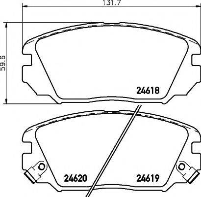 MINTEX MDB2920 Комплект гальмівних колодок, дискове гальмо