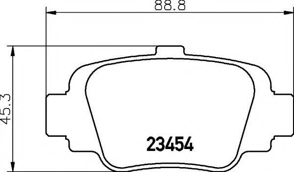 MINTEX MDB1569 Комплект гальмівних колодок, дискове гальмо