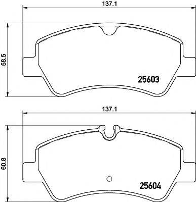 MINTEX MDB3370 Комплект гальмівних колодок, дискове гальмо