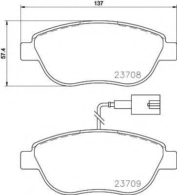 MINTEX MDB3155 Комплект гальмівних колодок, дискове гальмо