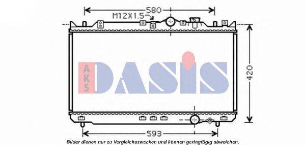 AKS DASIS 110055N Радіатор, охолодження двигуна