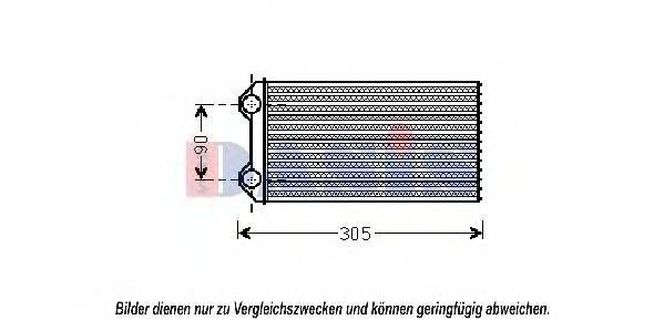 AKS DASIS 189012N Теплообмінник, опалення салону
