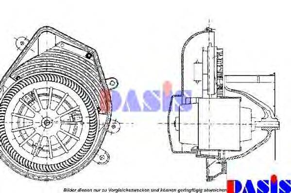 AKS DASIS 740189N Вентилятор салону