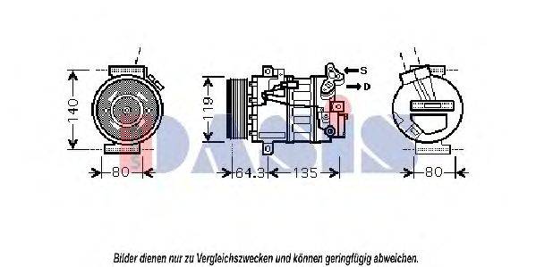 AKS DASIS 851880N Компресор, кондиціонер