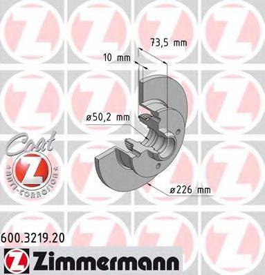 ZIMMERMANN 600321920 гальмівний диск