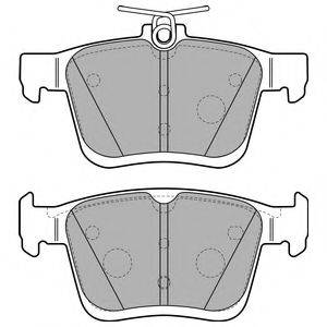 DELPHI LP2490 Комплект гальмівних колодок, дискове гальмо