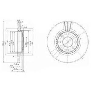 DELPHI BG2625 гальмівний диск