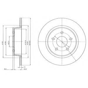 DELPHI BG4533C гальмівний диск