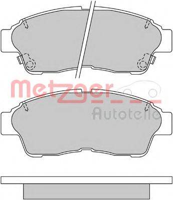 METZGER 1170209 Комплект гальмівних колодок, дискове гальмо