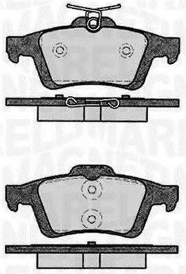 MAGNETI MARELLI 363916060431 Комплект гальмівних колодок, дискове гальмо