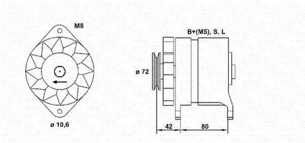 MAGNETI MARELLI 943356937010 Генератор