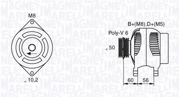 MAGNETI MARELLI 063533479010 Генератор